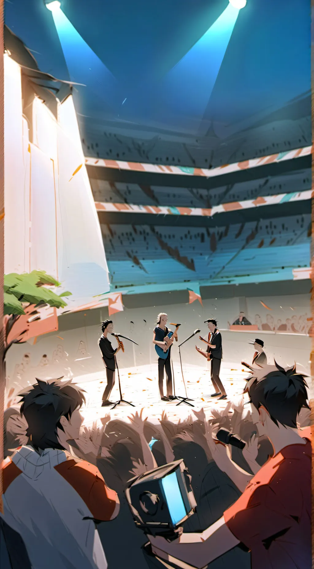 ai character: singing contest background