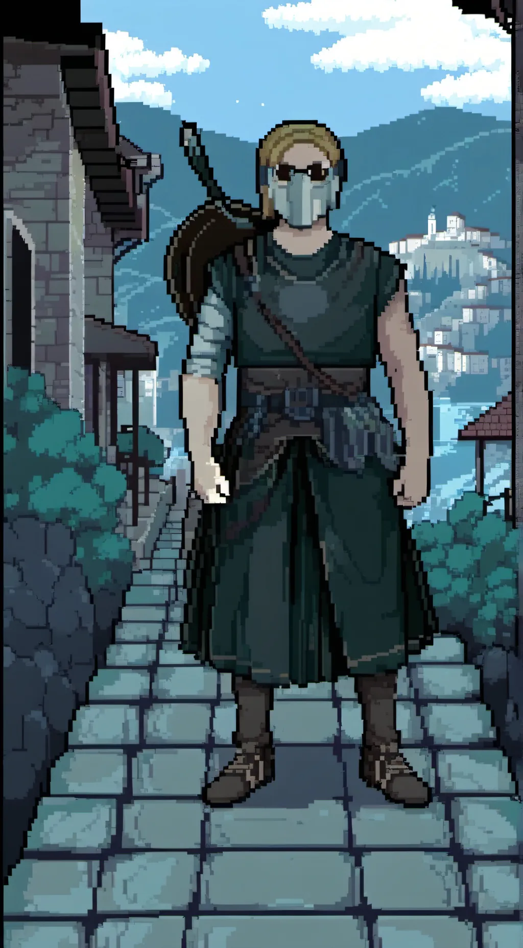 ai character: Greece background