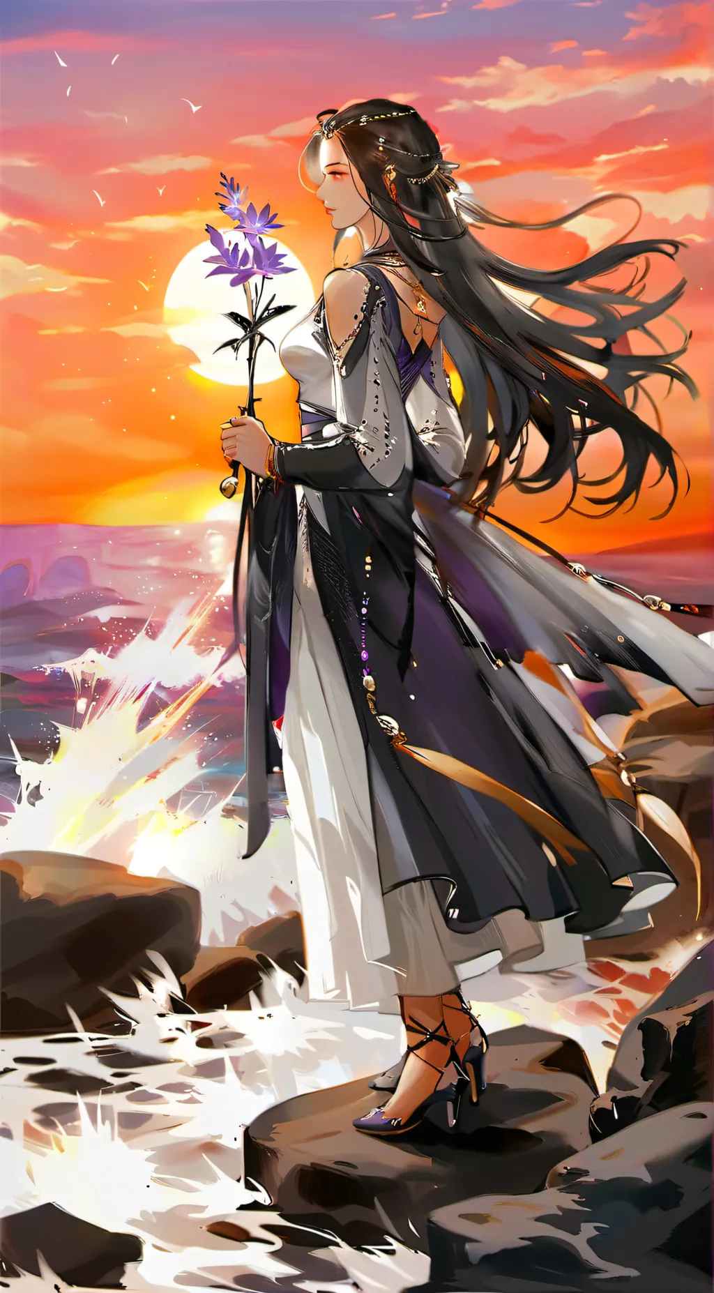 ai character: Rose background