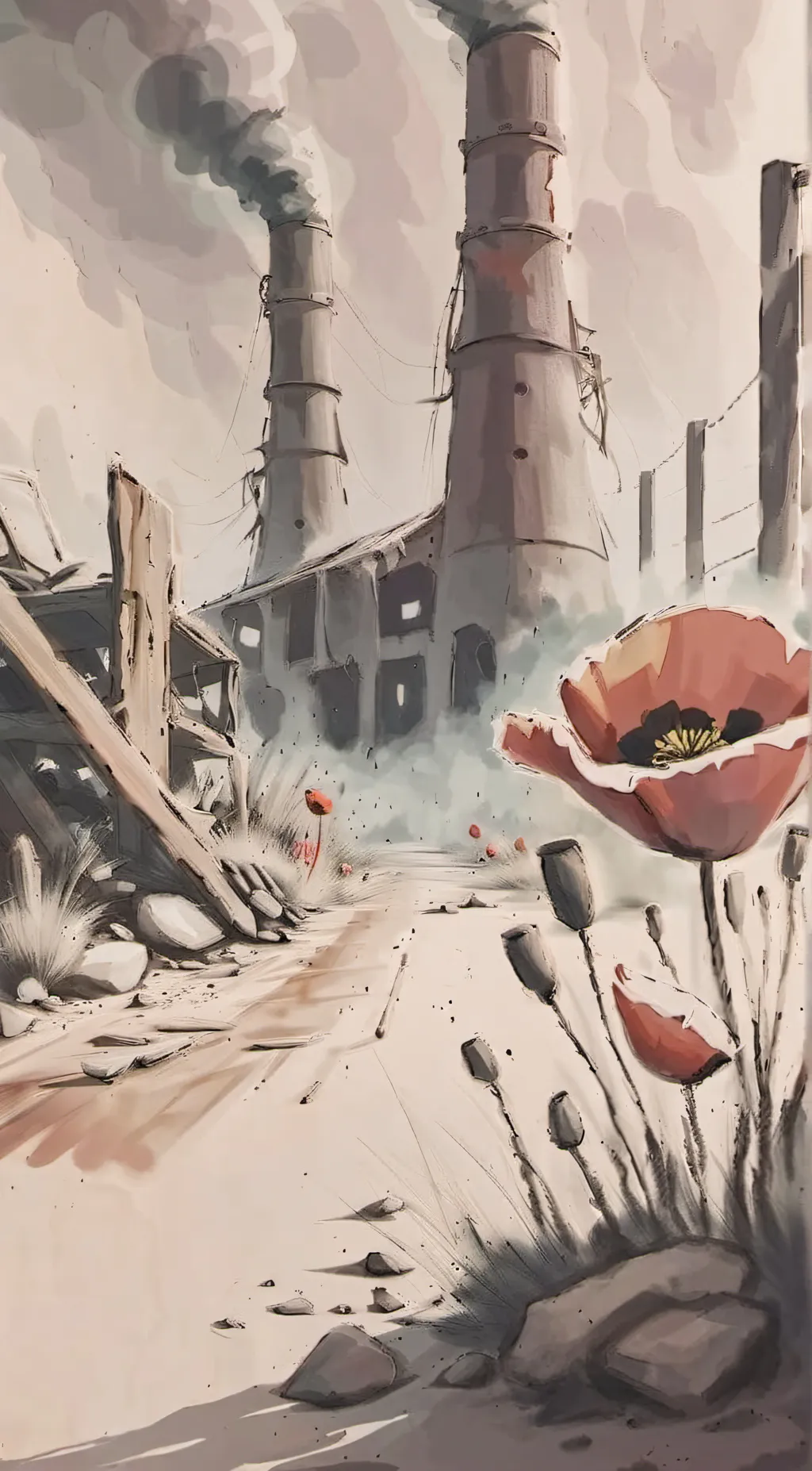 ai character: Poppy Playtime! background