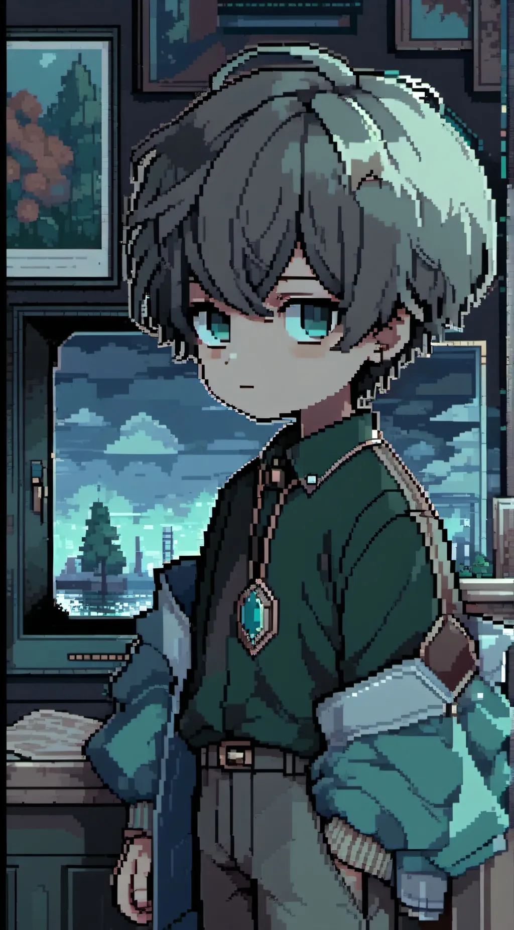 ai character: Kid deku background