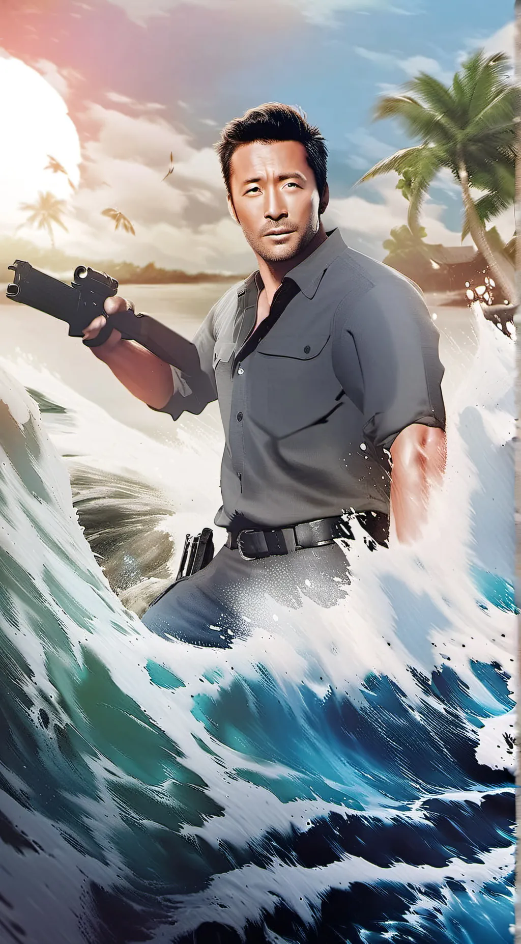ai character: Hawaii five-O background