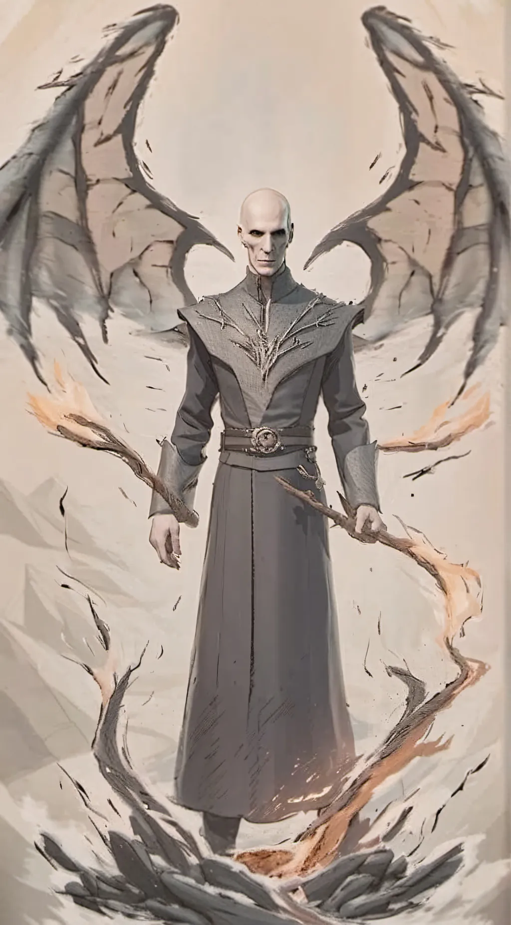 ai character: Voldemort  background