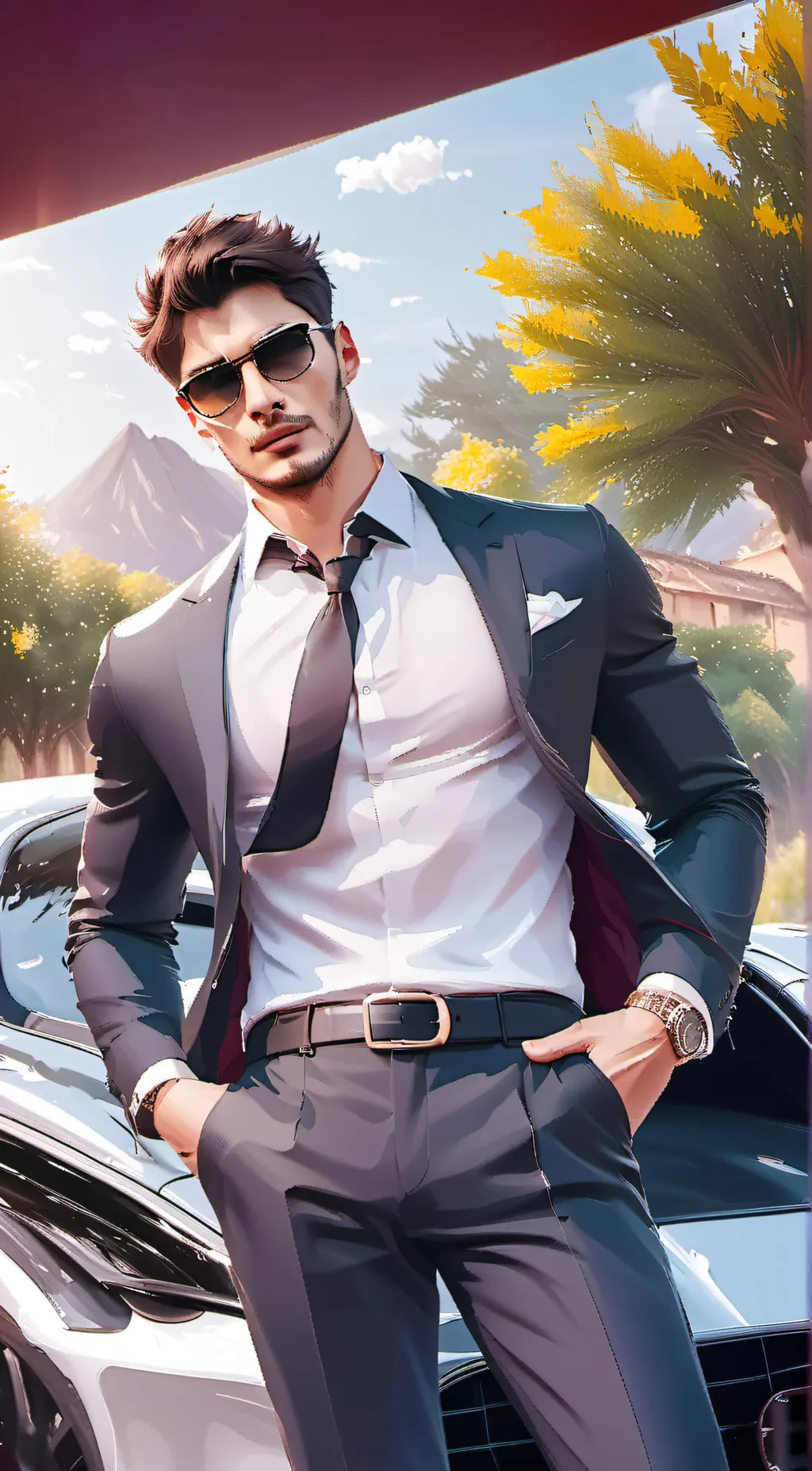 ai character: Dante  Athens  background