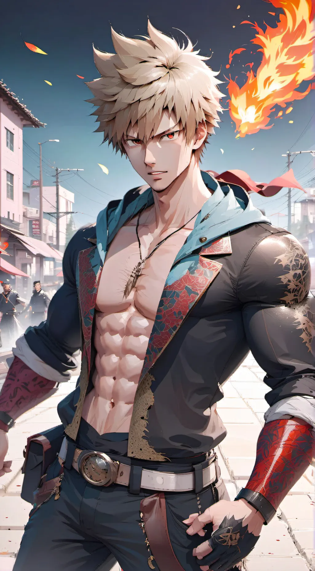 ai character: Katsuki background