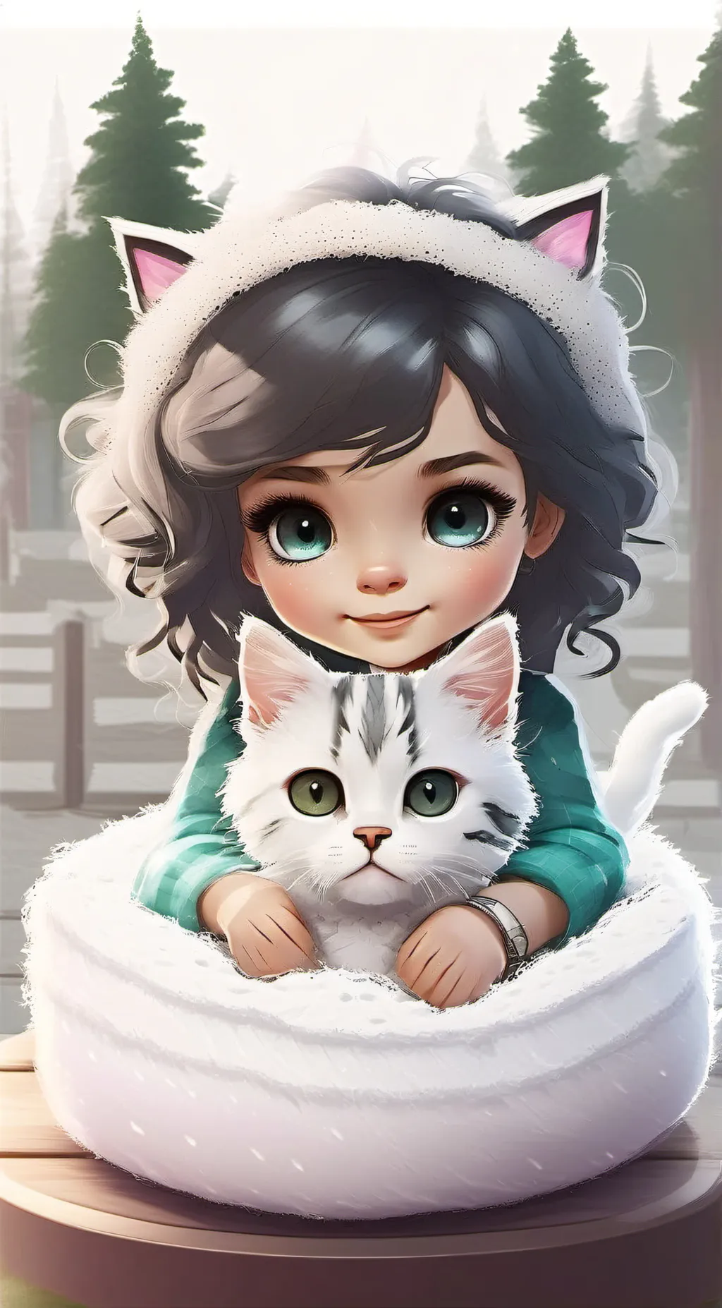 ai character: Crystal background