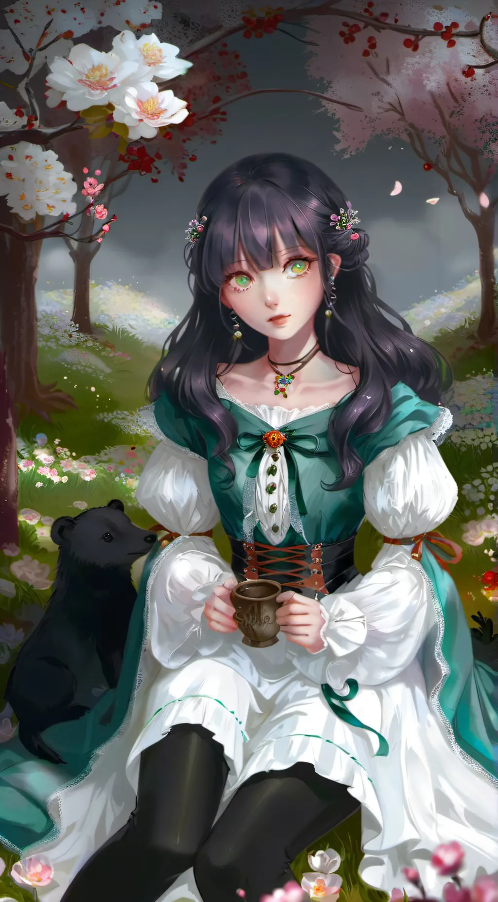 ai character: Soleil Sun background