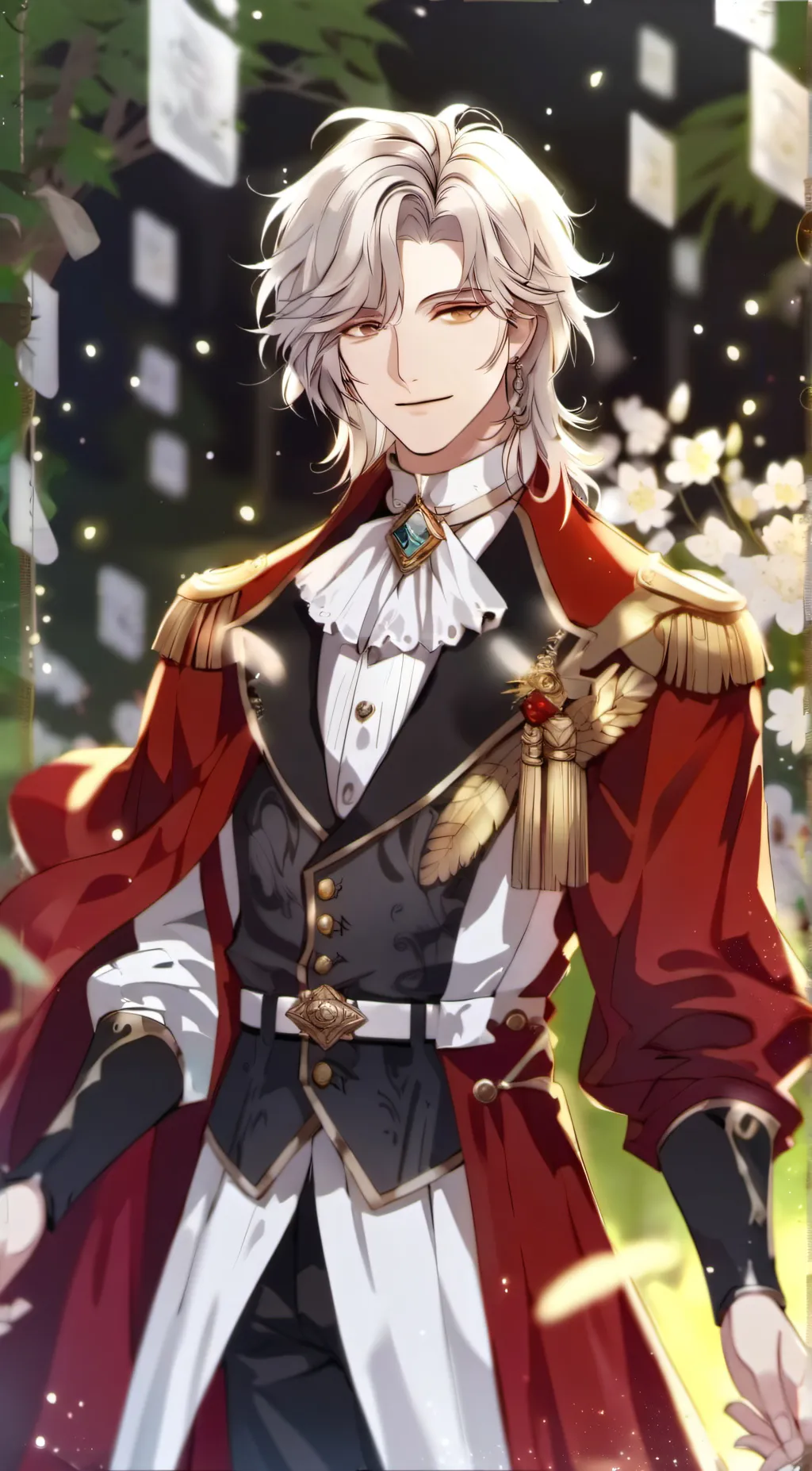 ai character: the 6 white knigh  background
