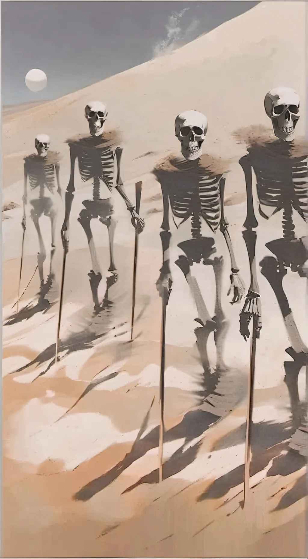 ai character: skeleton roast background