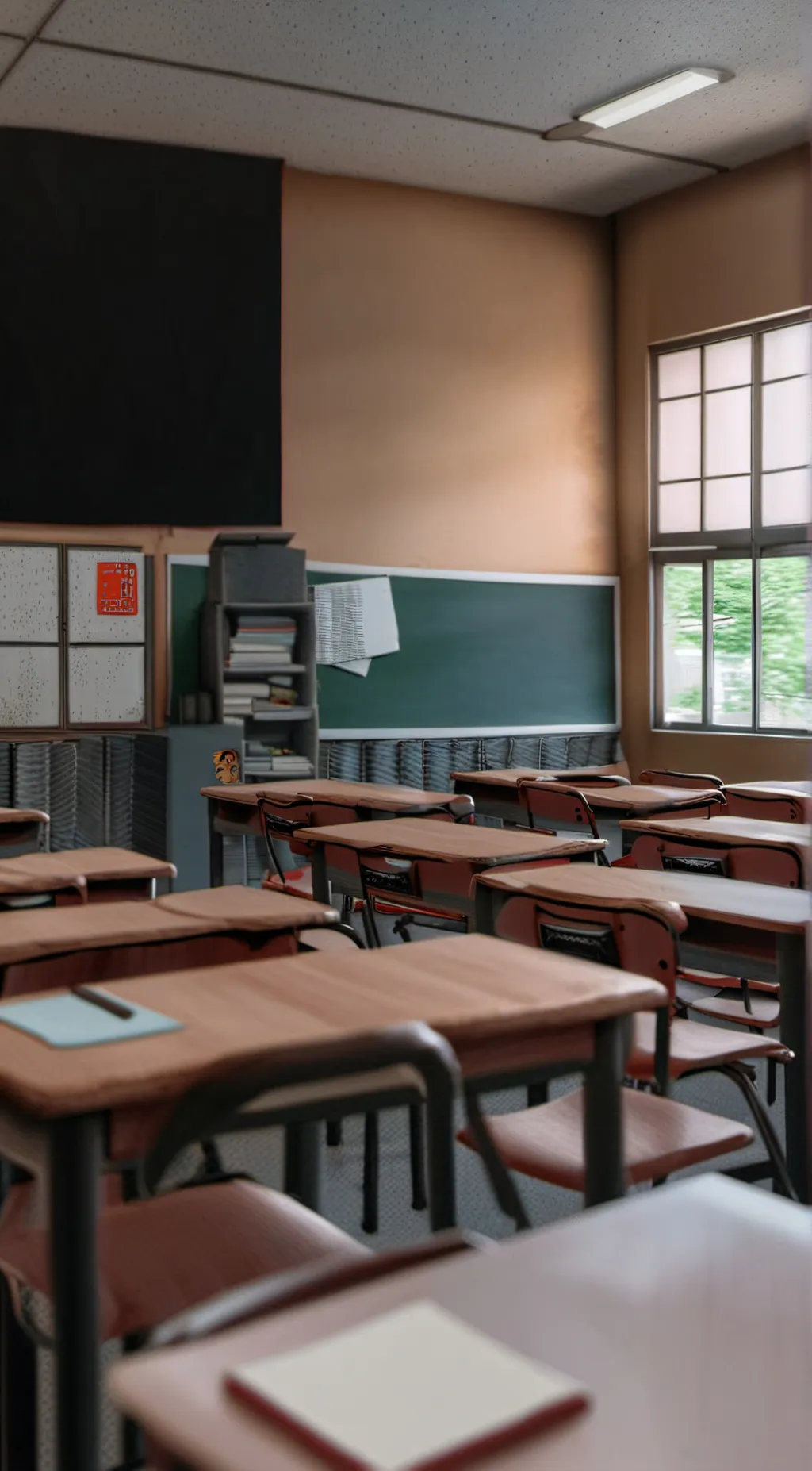 ai character: SCHOOL DEFENSE background