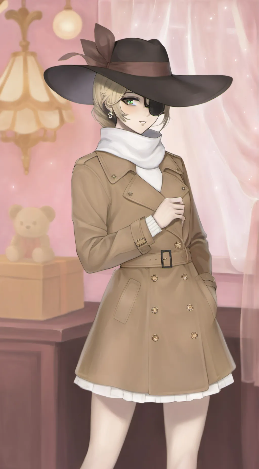 ai character: detvie canerawoman background