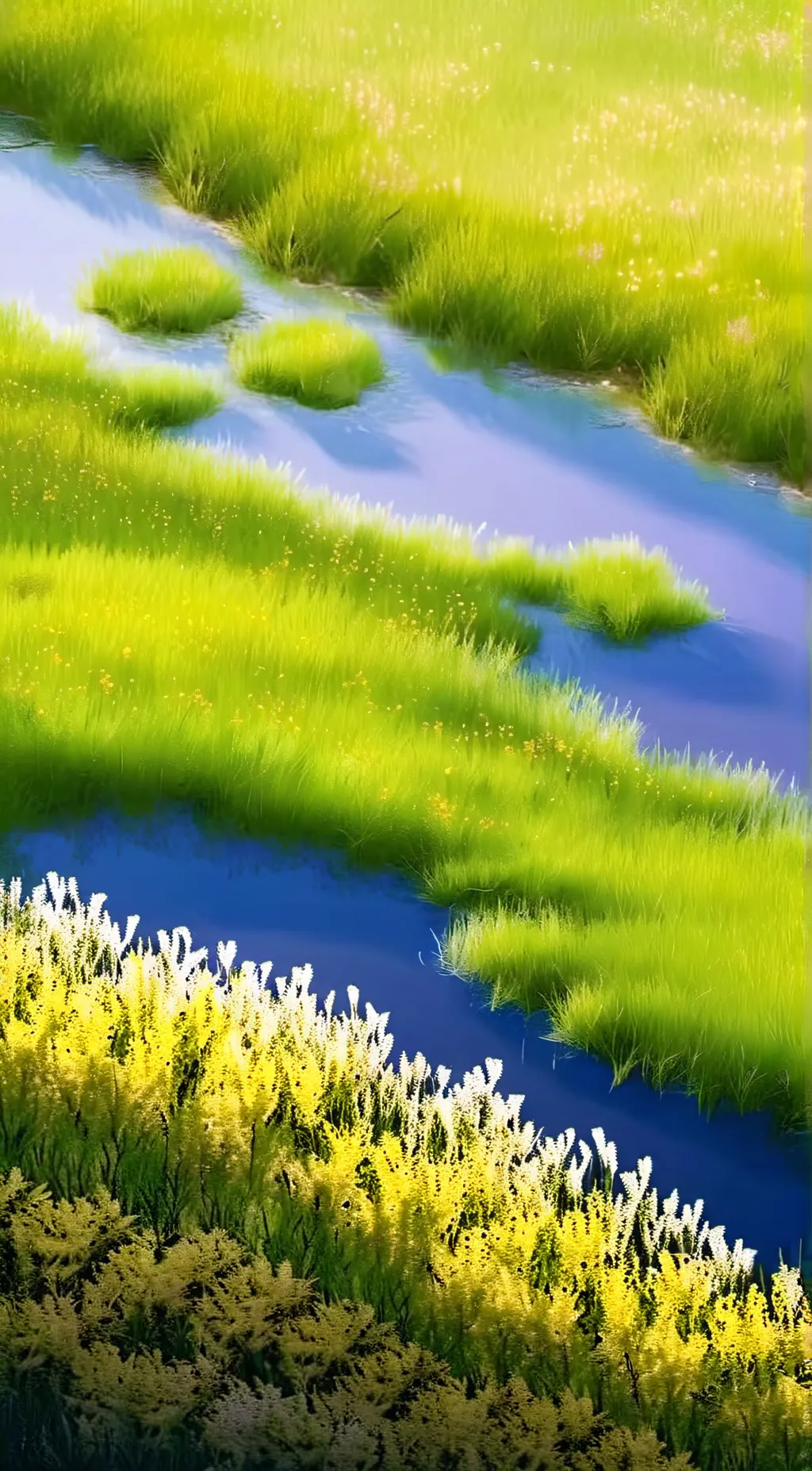 ai character: Grass background