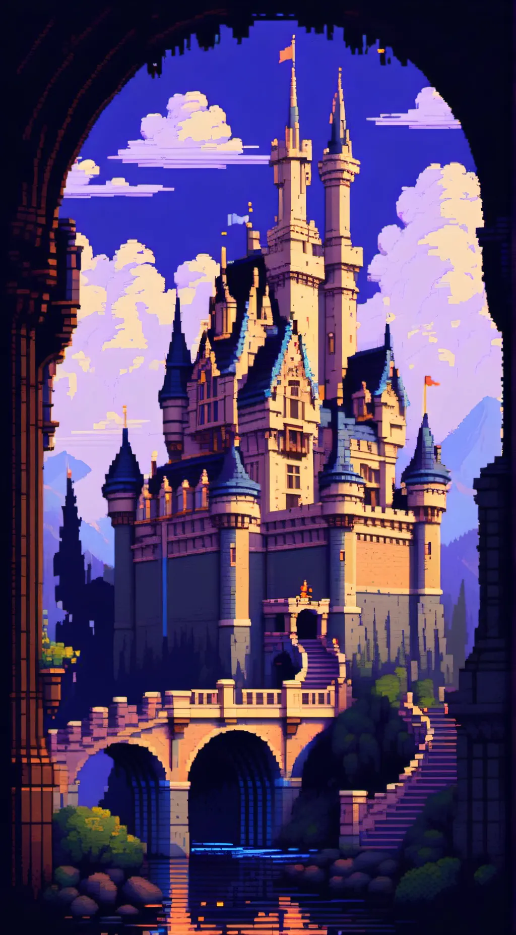 ai character: Twilight Castle background