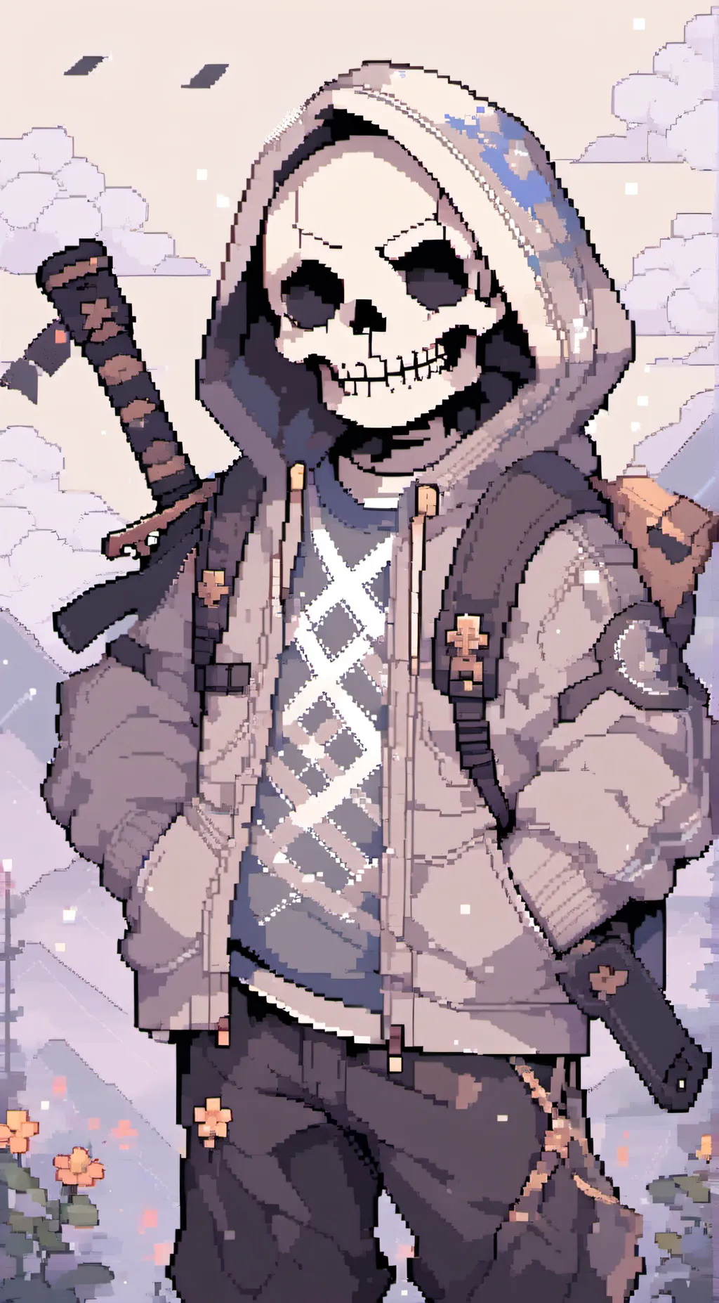 ai character: Sans background