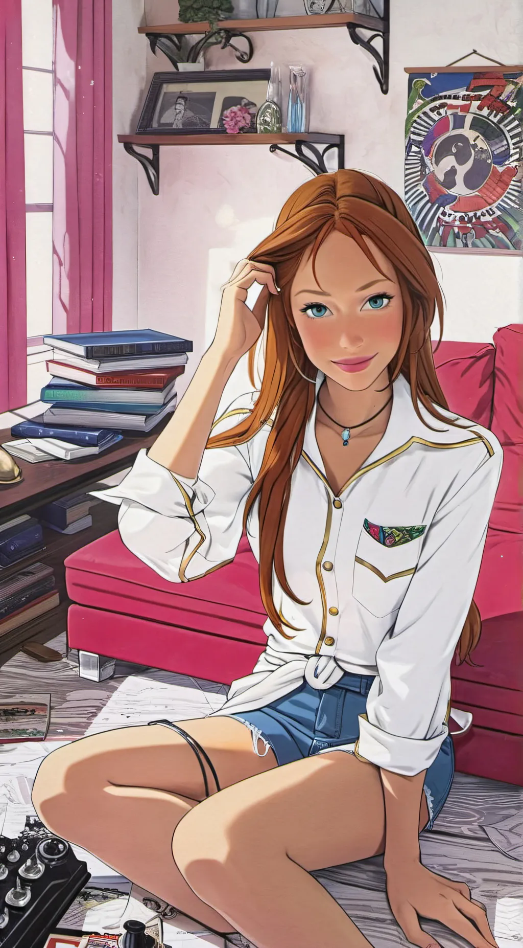 ai character: Lacy Skylarxraee  background
