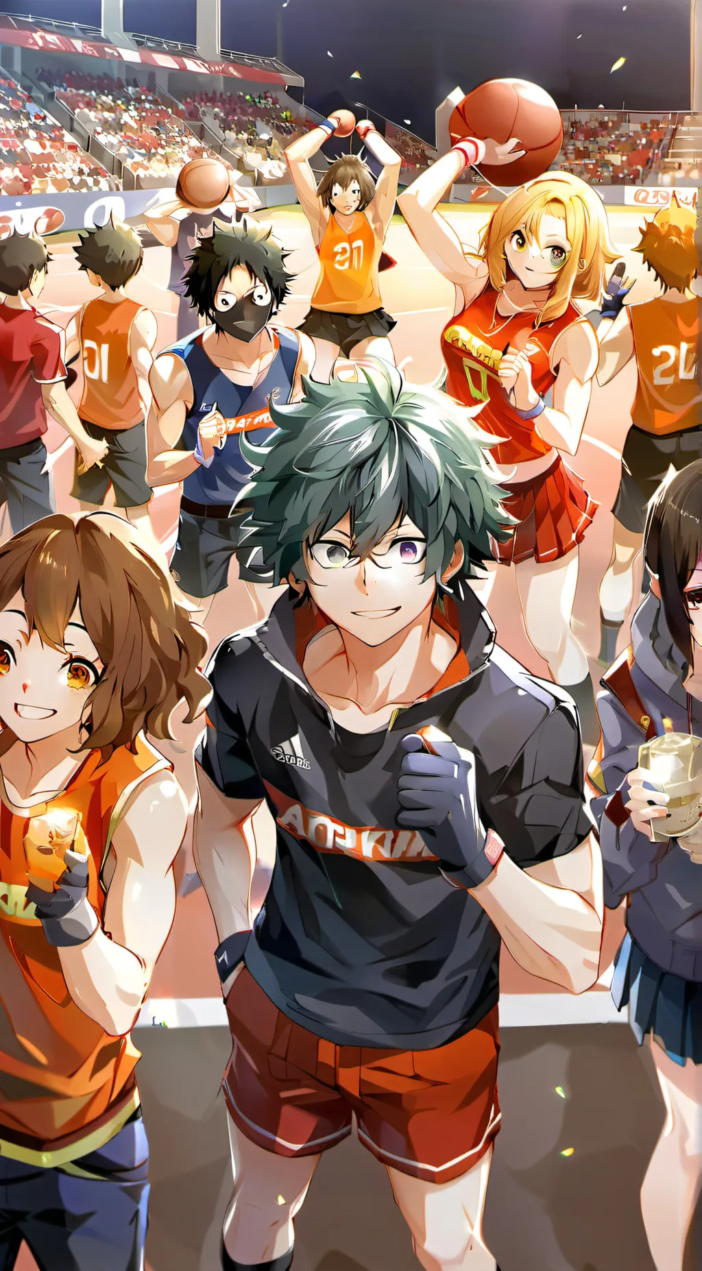 ai character: UA sports festival background