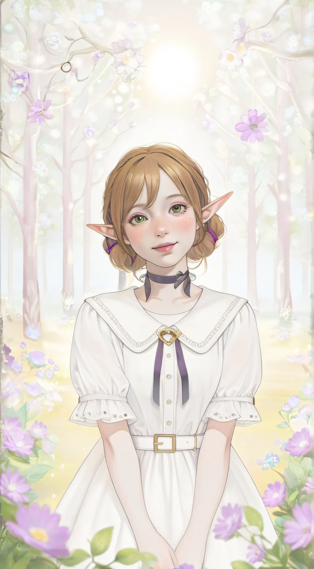 ai character: Rose background