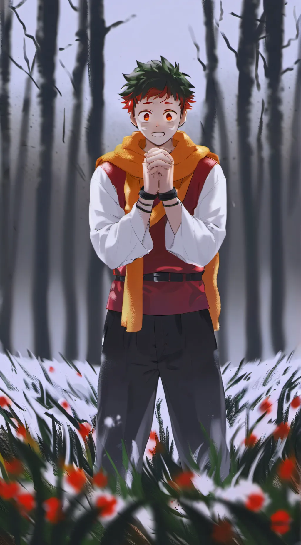 ai character: Kirishama  background