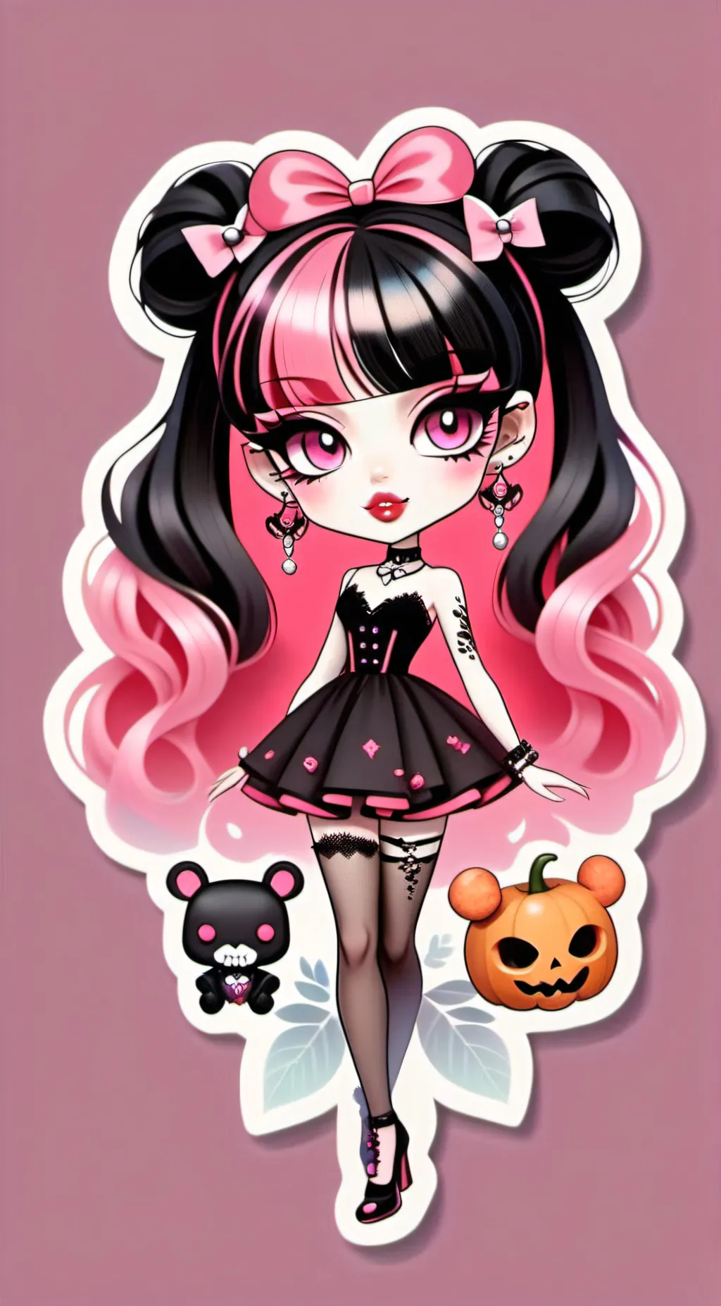 ai character: Draculaura background