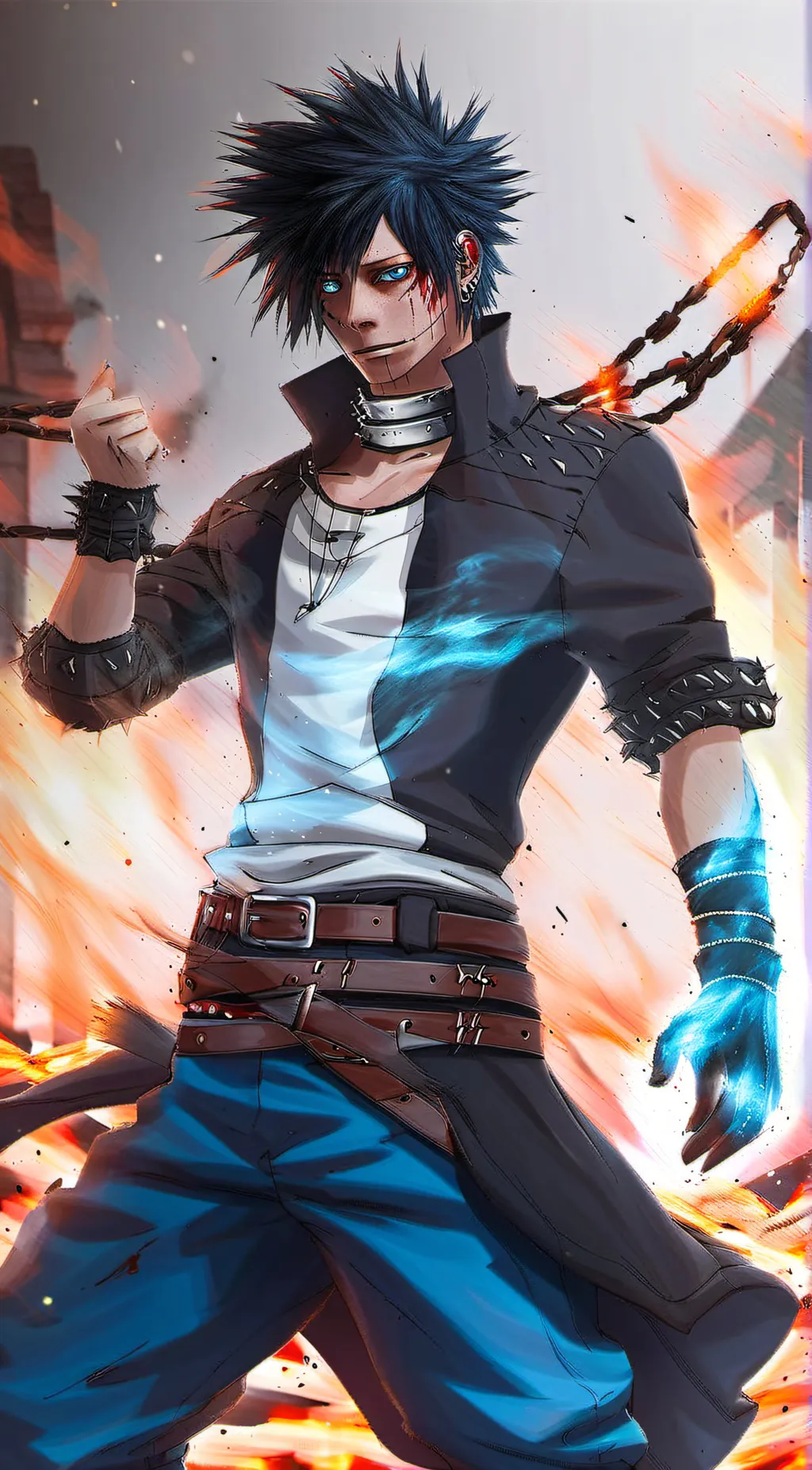 ai character: Dabi/Toga background