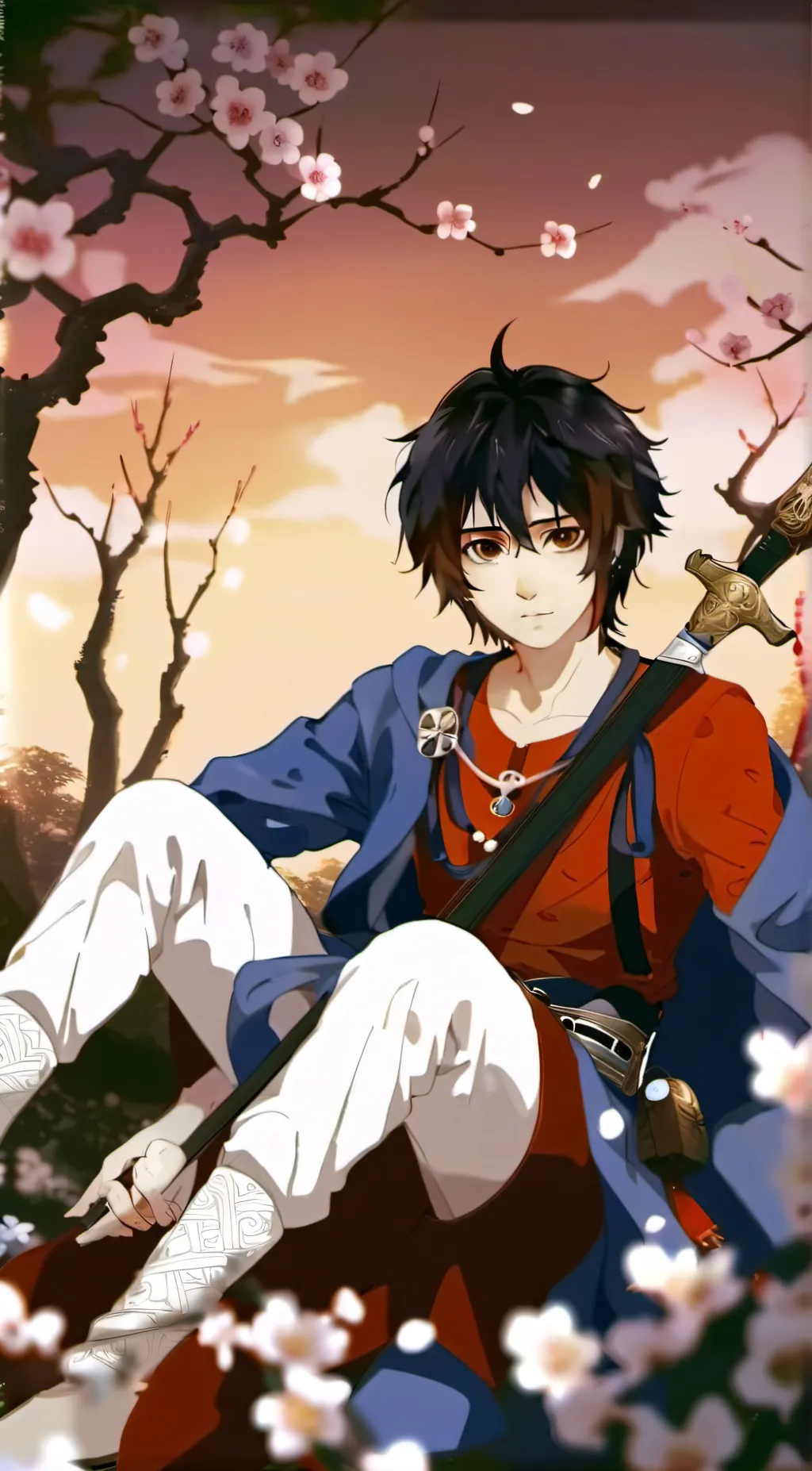ai character: Nico Di Angelo  background