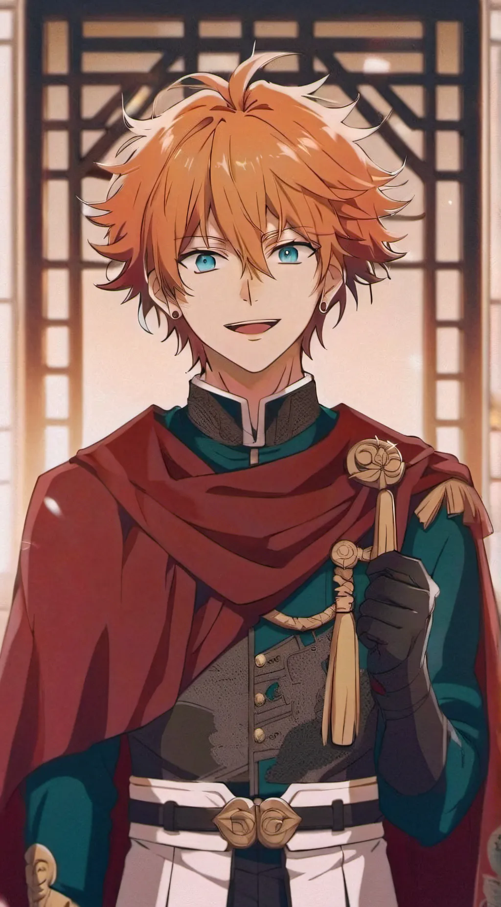 ai character: Leopold Vermillion background