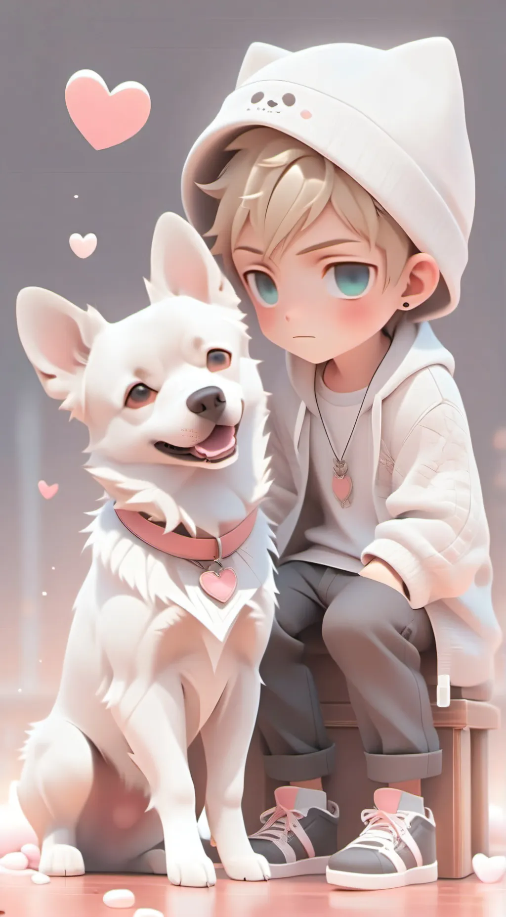 ai character: Leon ^o^ background