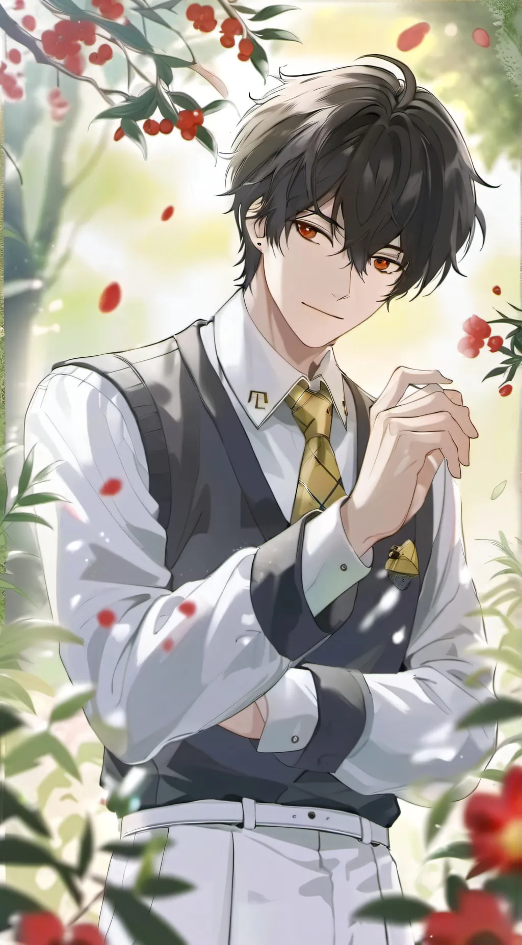 ai character: Aiden  background