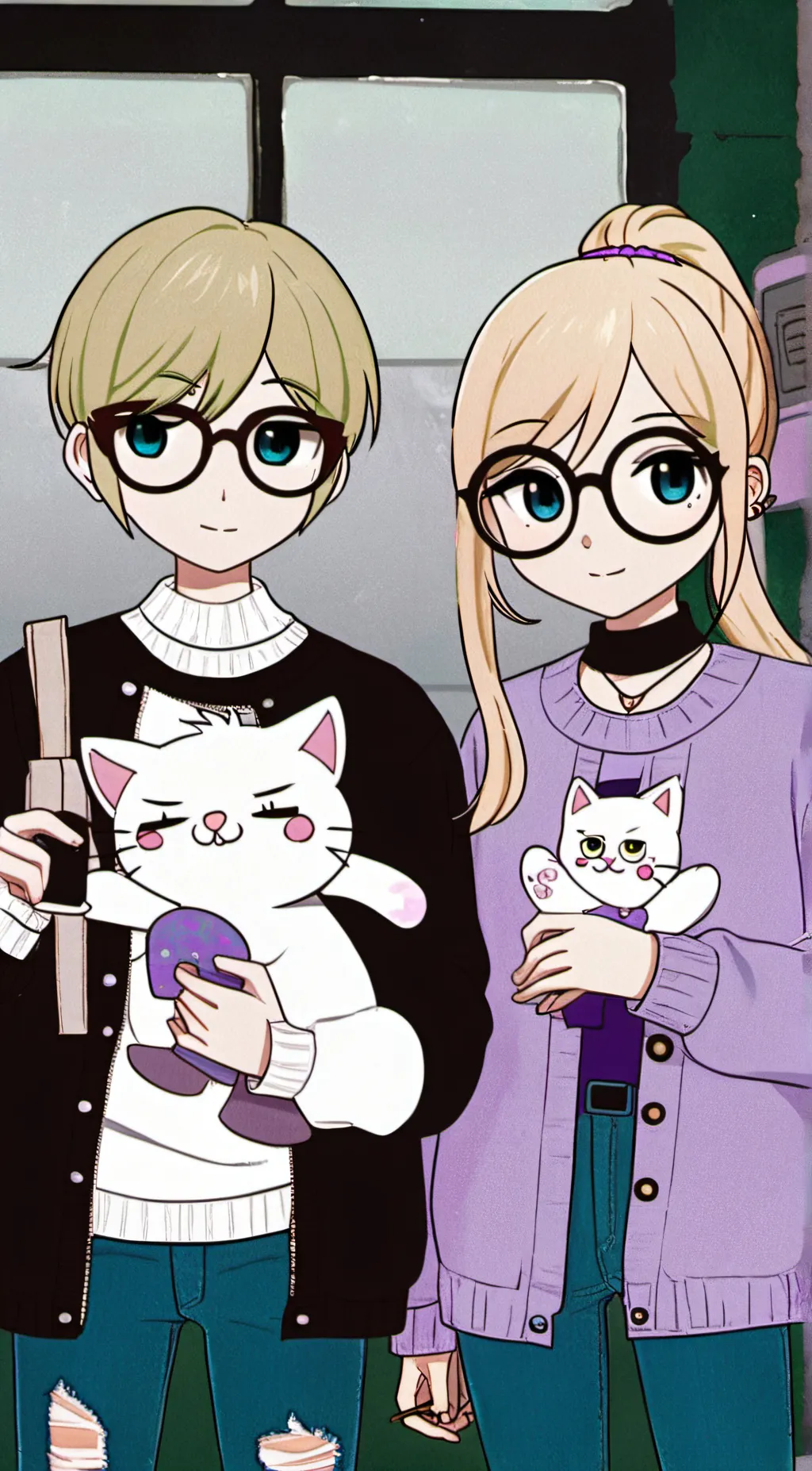 ai character: Holland and Riley  background