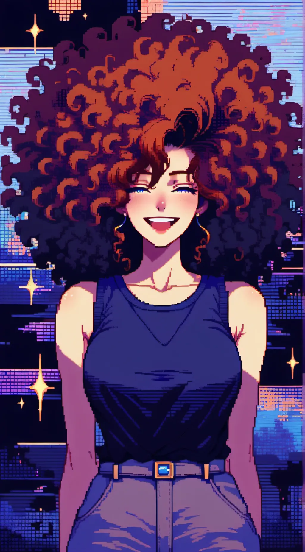 ai character: Ginger background