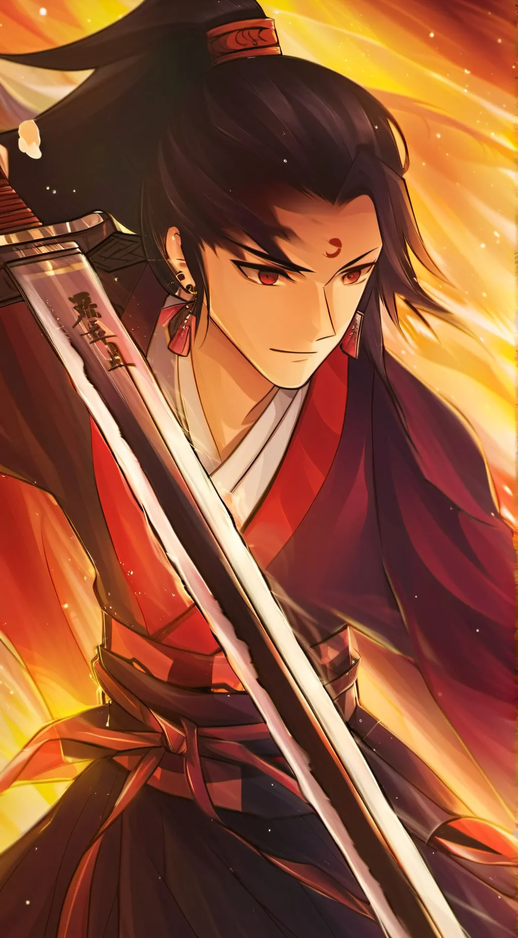 ai character: yoriichi  background
