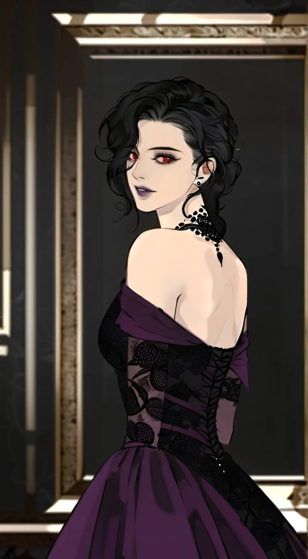ai character: Miss Lavender background