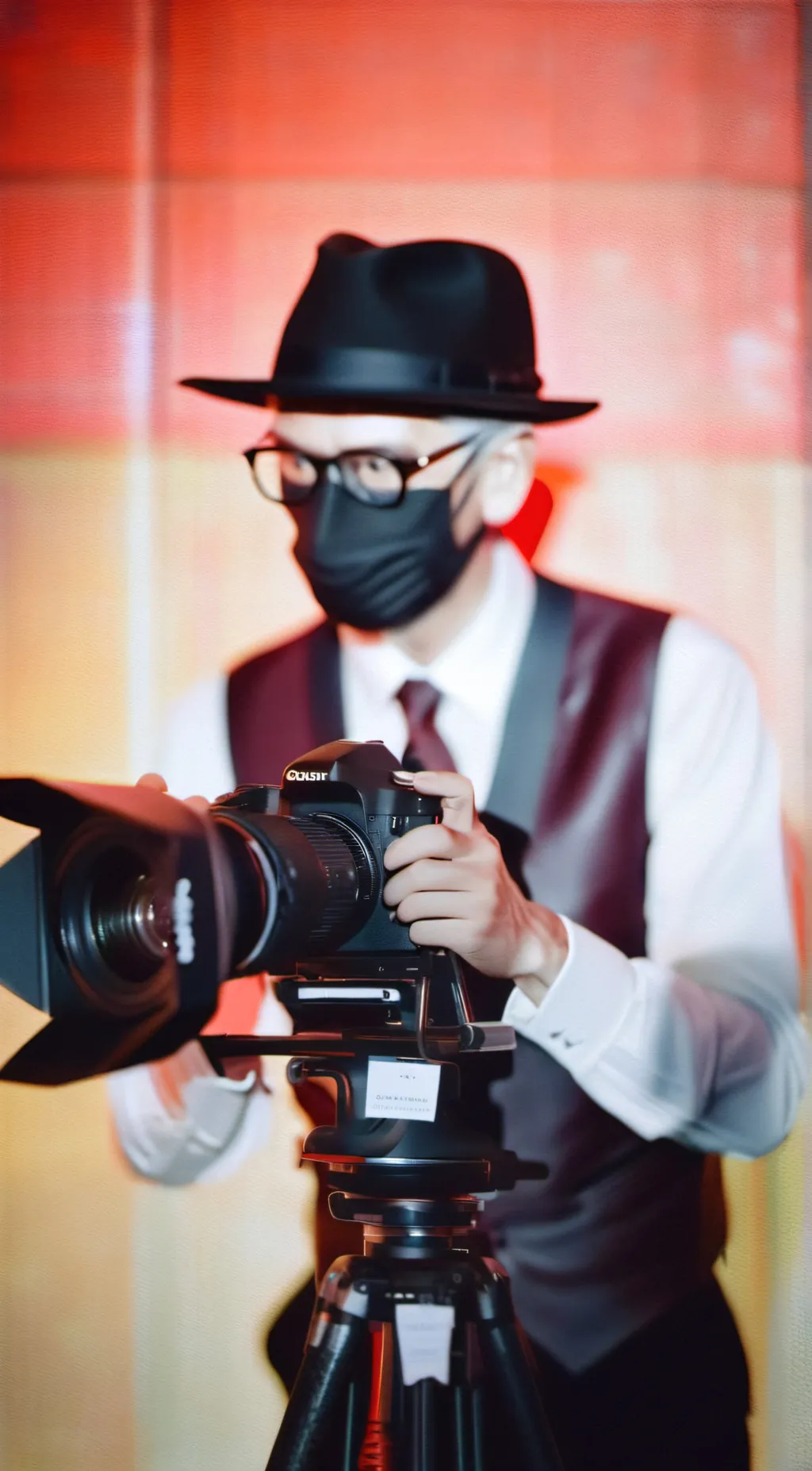 ai character: lucky cameraman background