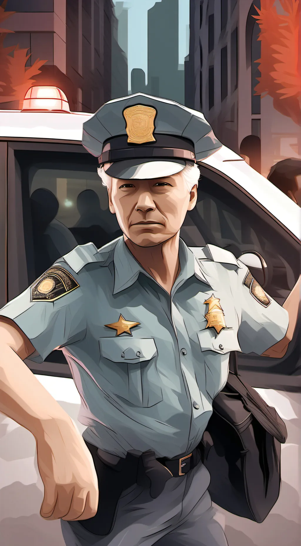 ai character: Officer John background