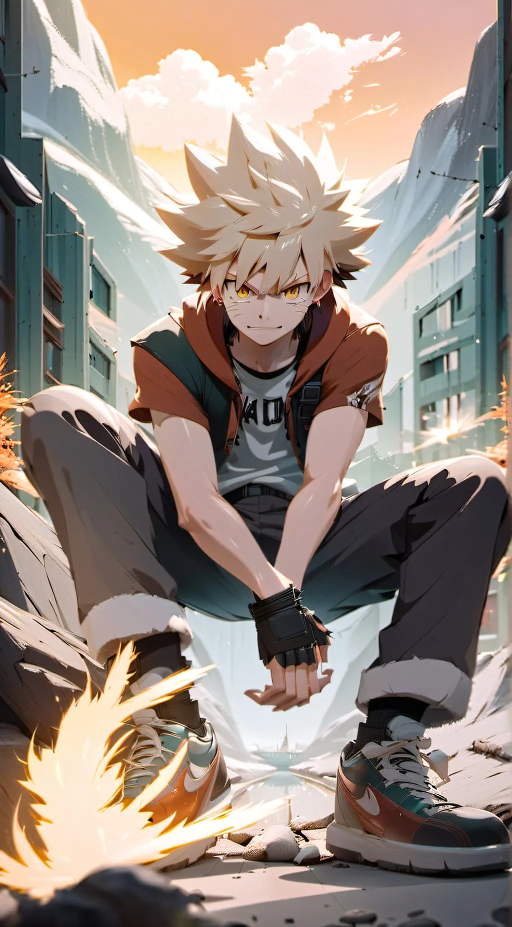 ai character: bakugo background