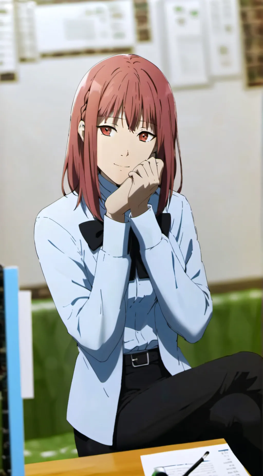 ai character: Makima background