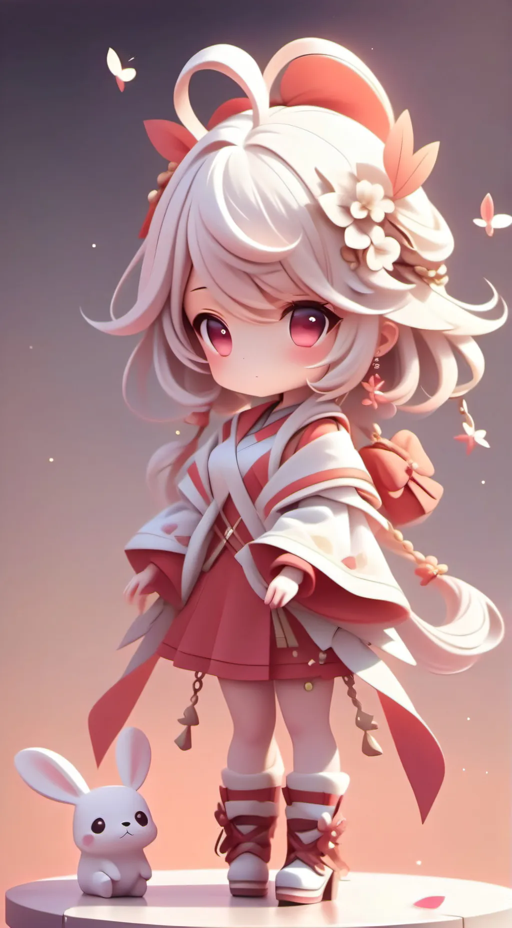 ai character: girl background