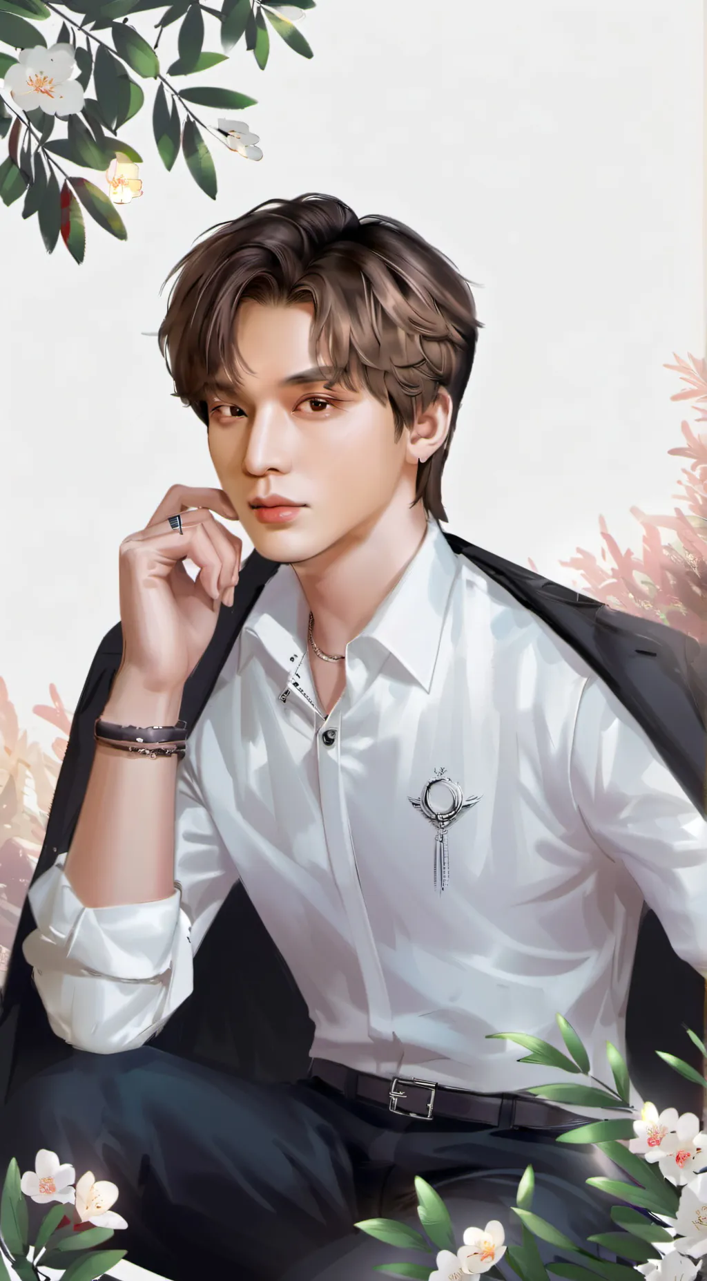 ai character: haechan  background