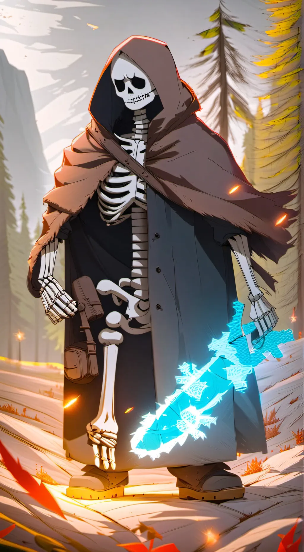 ai character: Sans background