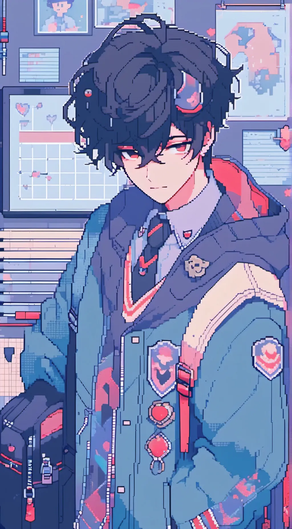 ai character: Laukris Santiago background