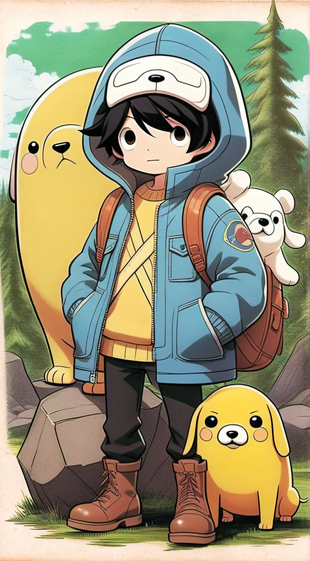 ai character: Adventure Time background