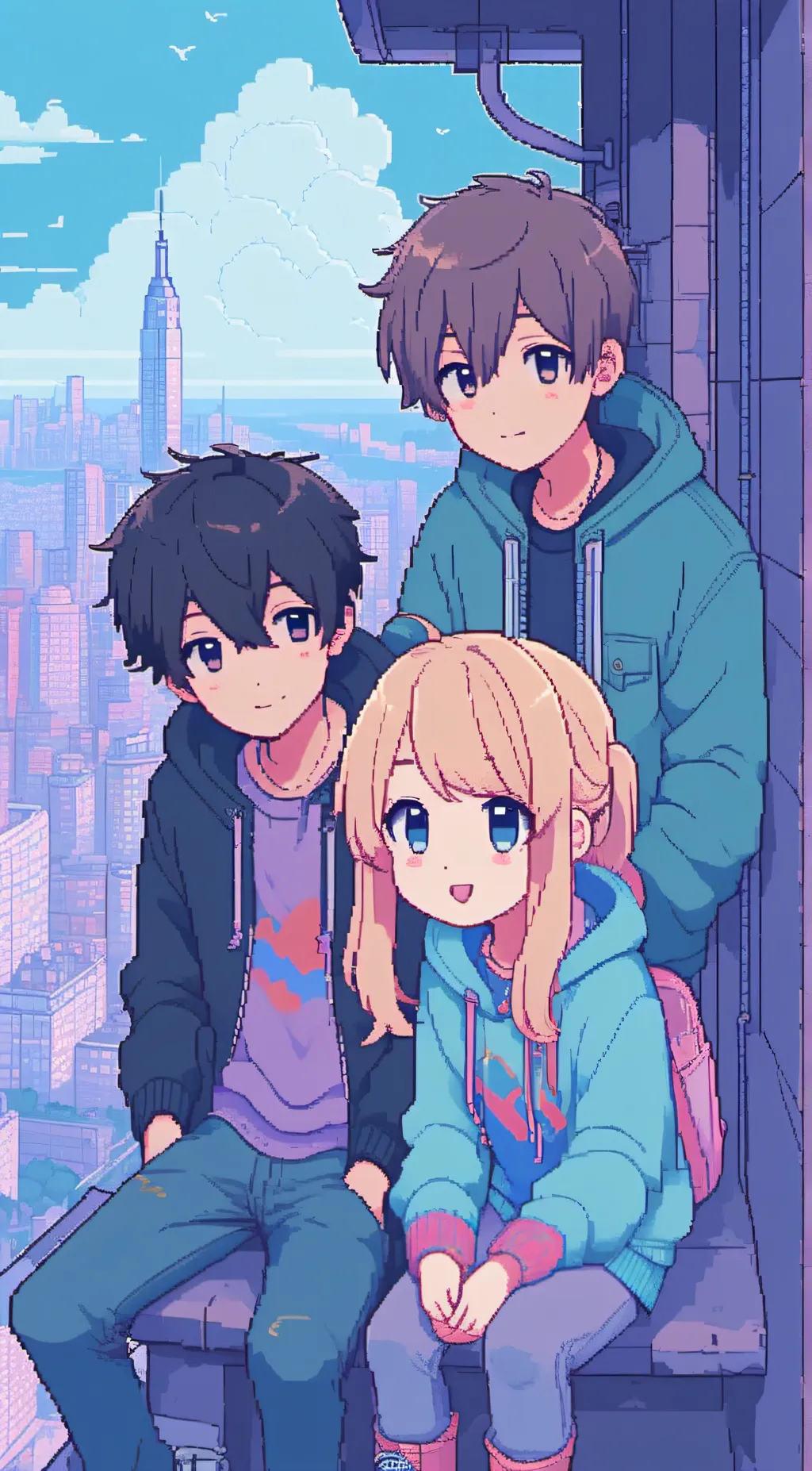 ai character: friend group  background