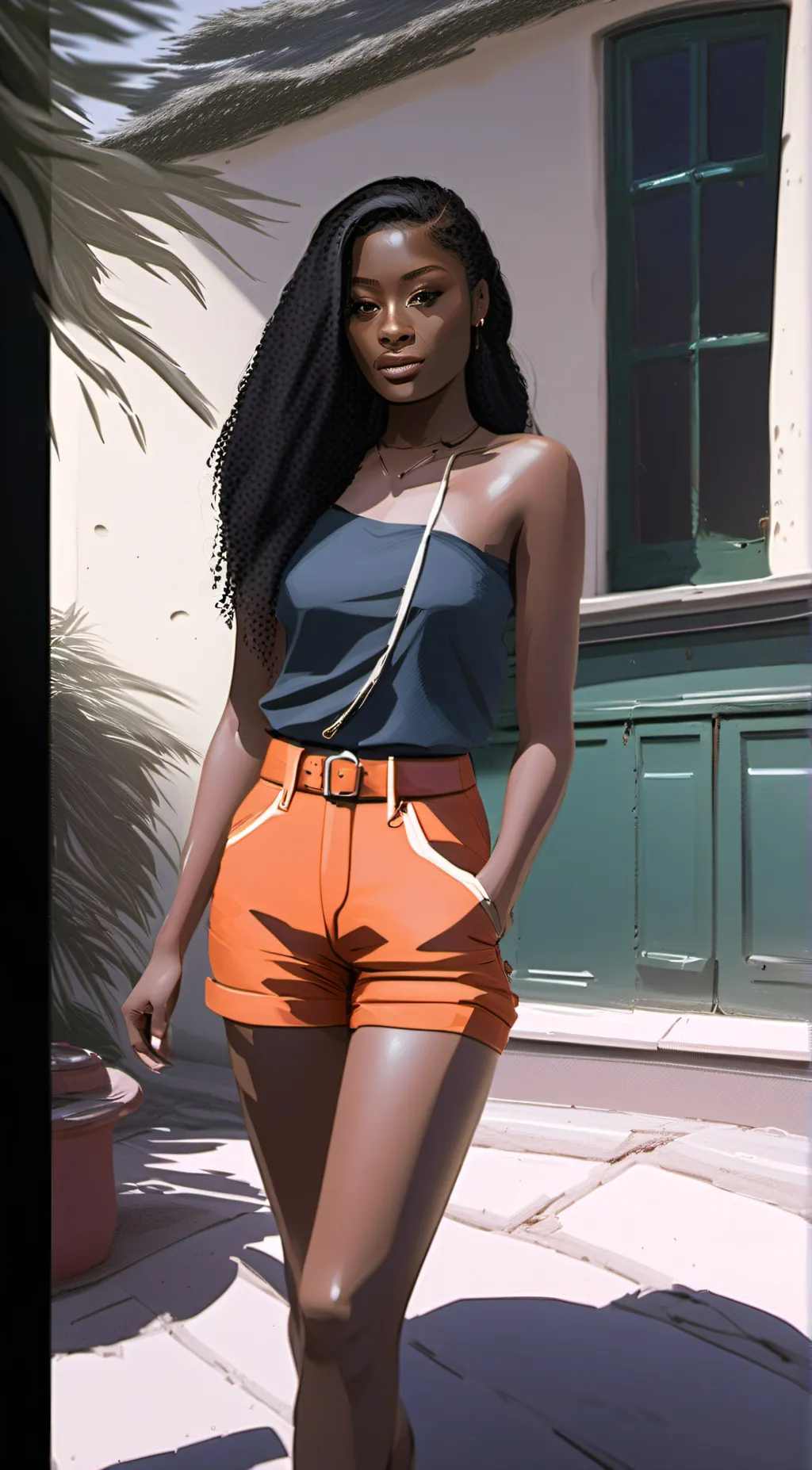 ai character: Tray background