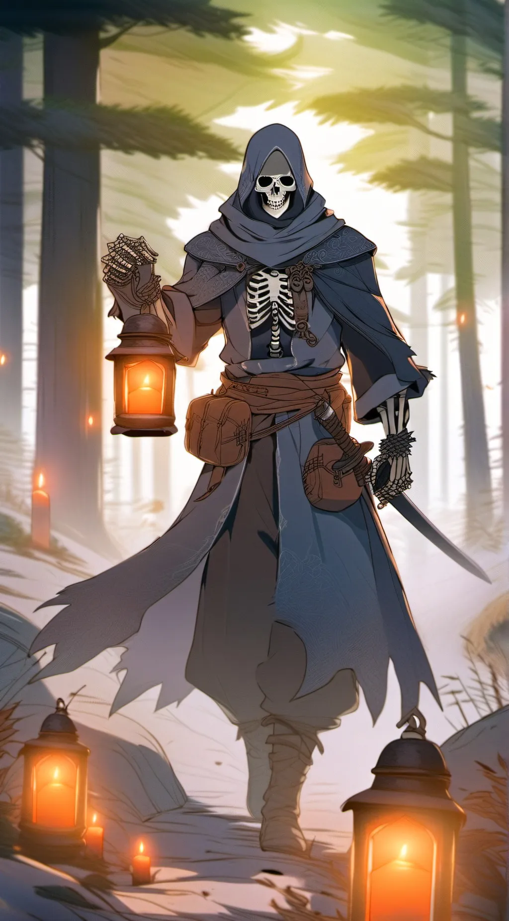 ai character: London Dune background