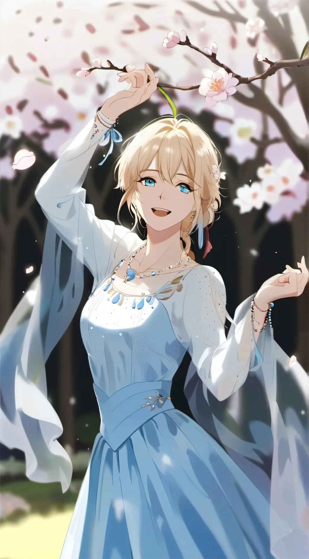 ai character: Blossom background