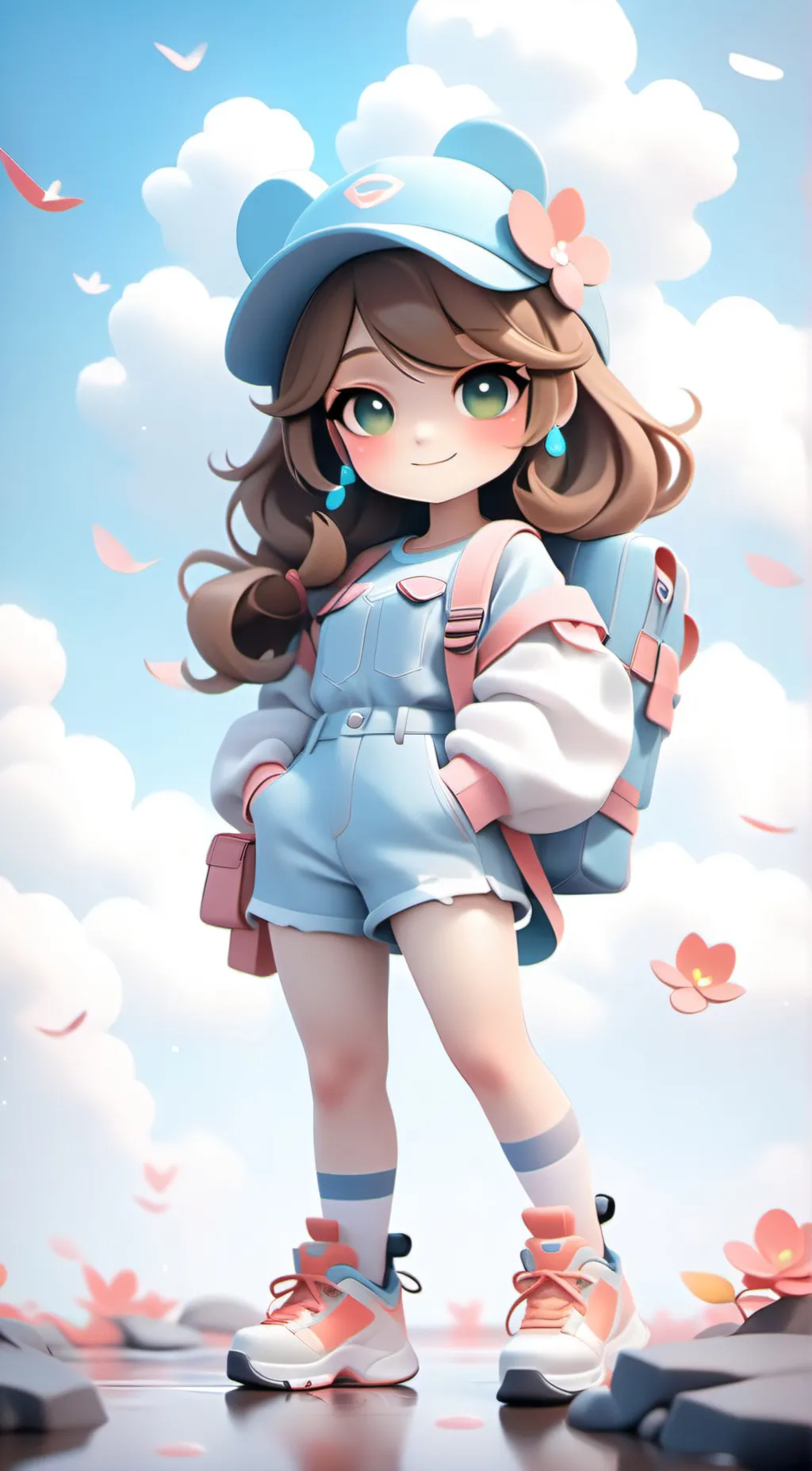 ai character: lamp  background