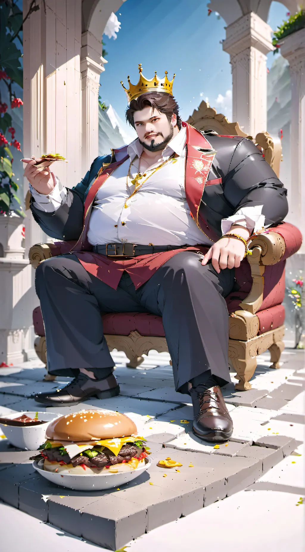 ai character: King Logan background