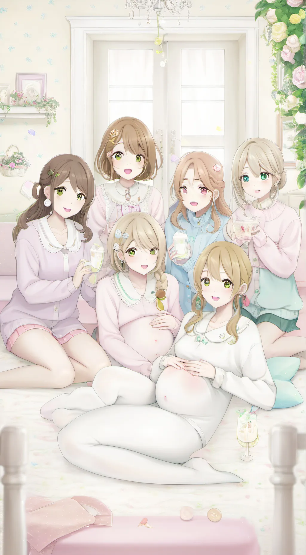 ai character: sleepover background