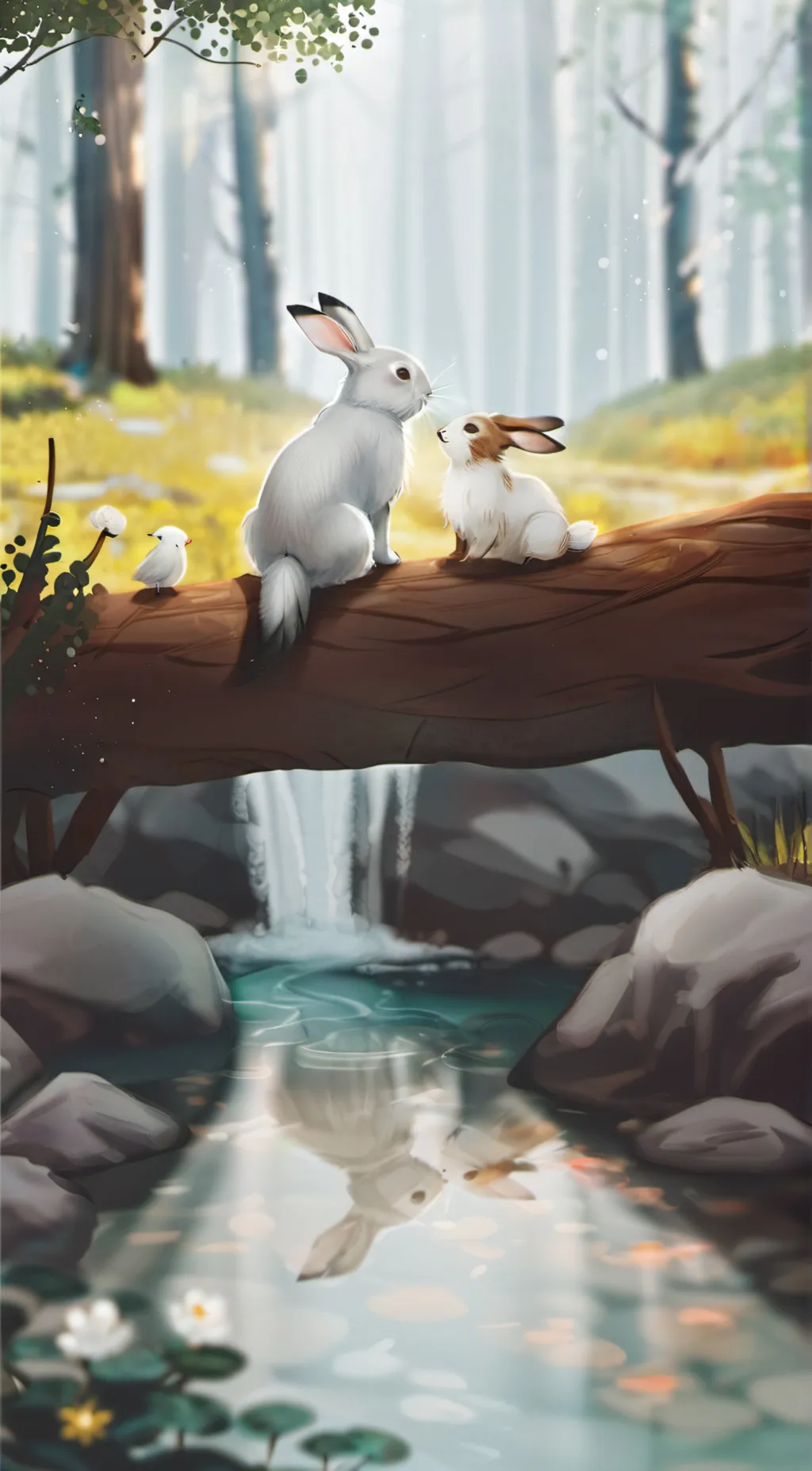 ai character: Bunny world  background