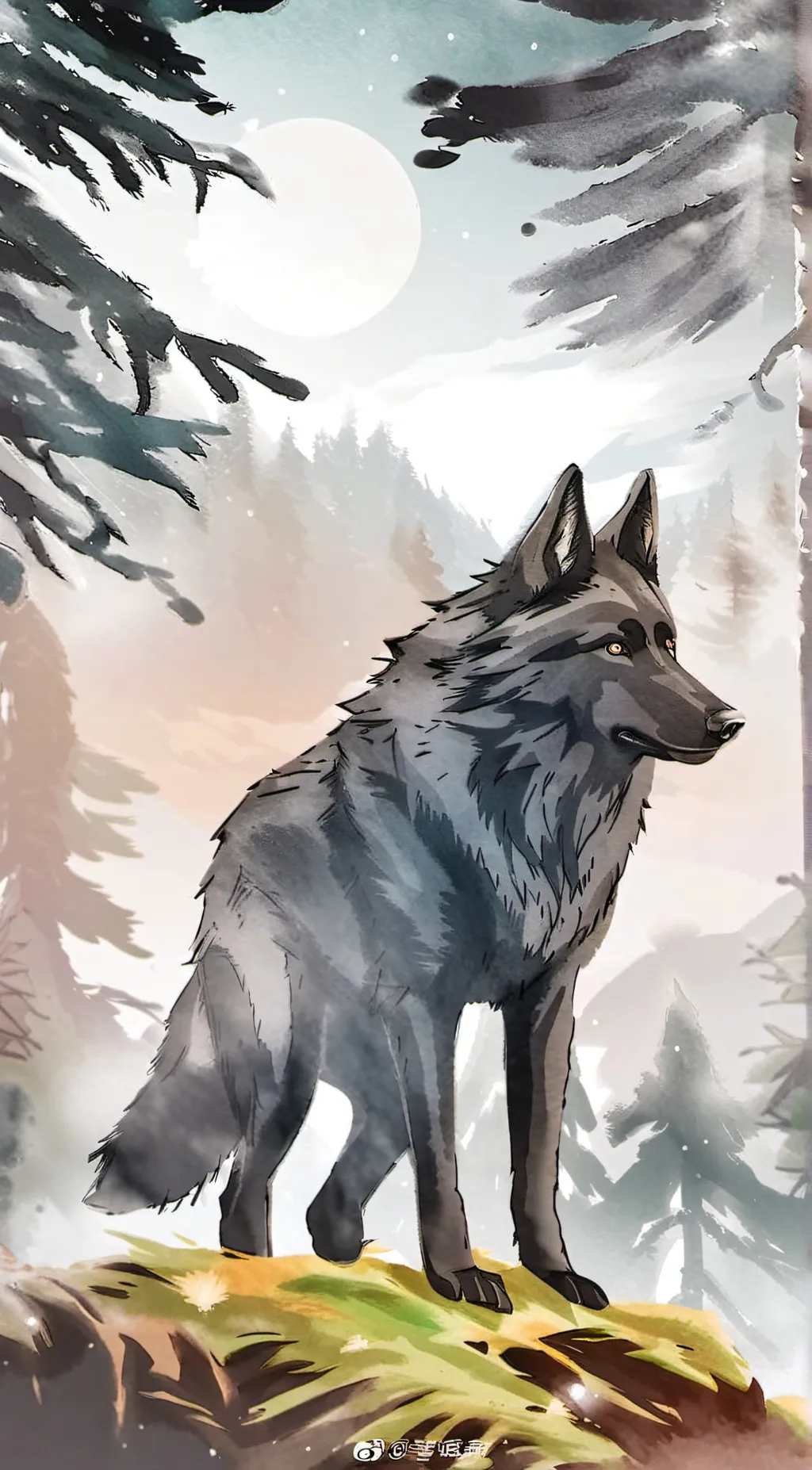 ai character: *"The Black Wolf"* background